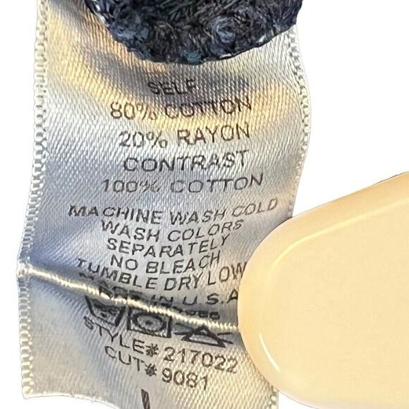 Able Womens Ribbed Blue Long Sleeve Cold Shoulder USA Made Knit Dress sz Large - Picture 15 of 16